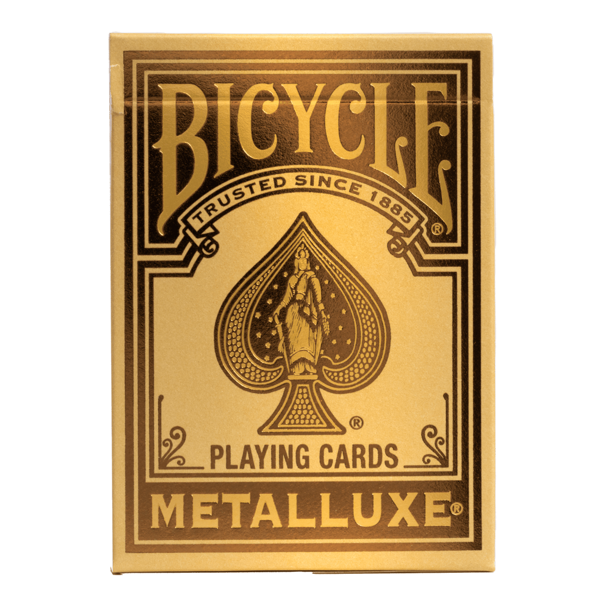 Bicycle foil back gold sale